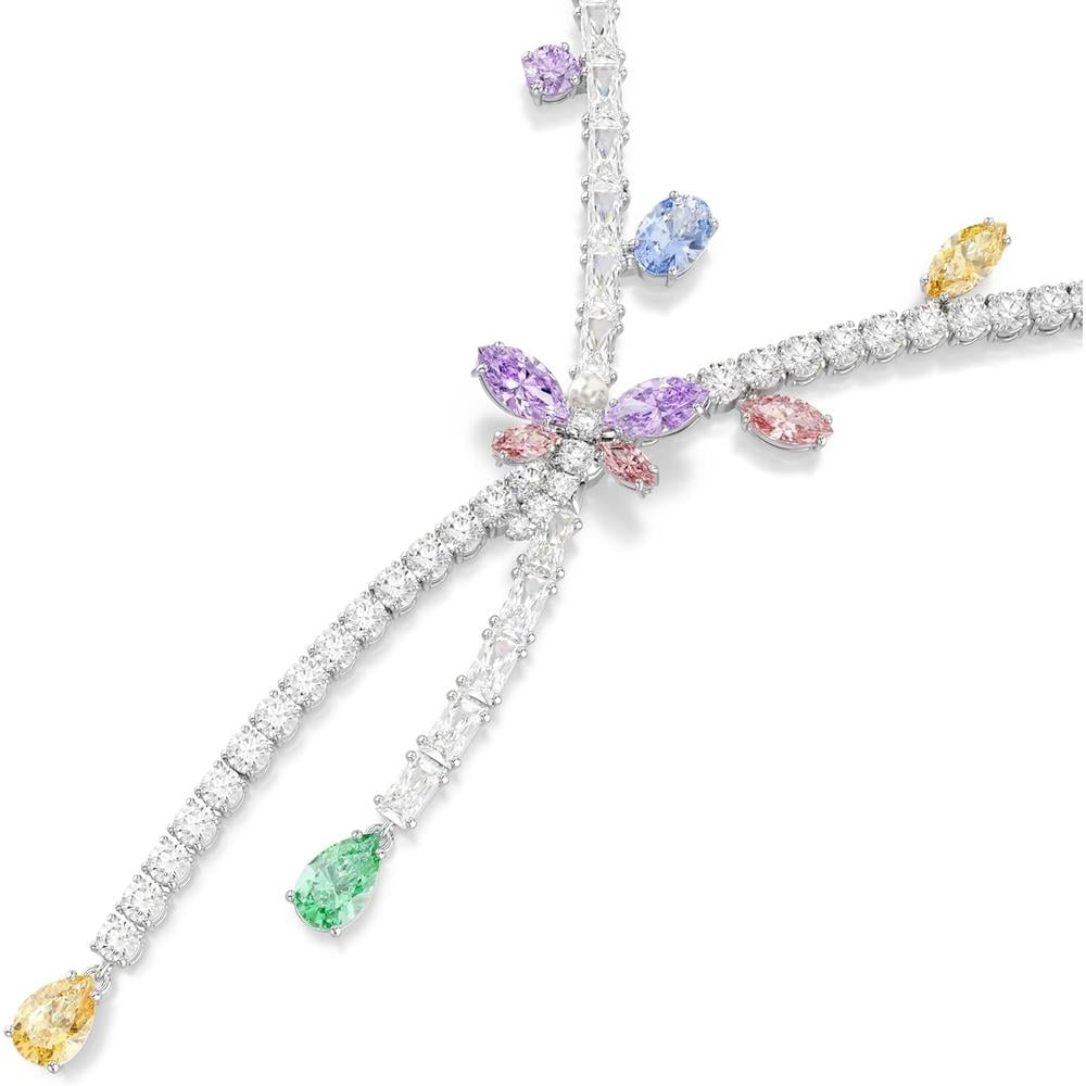 SWAROVSKI X ARIANA GRANDE COLLAR LIBÉLULA CRUZADO RODIO | MULTICOLOR - 2