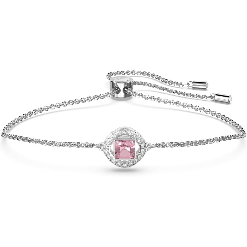 SWAROVSKI PULSERA CUADRADA ANGELIC SQUARE RODIO | ROSA - 1