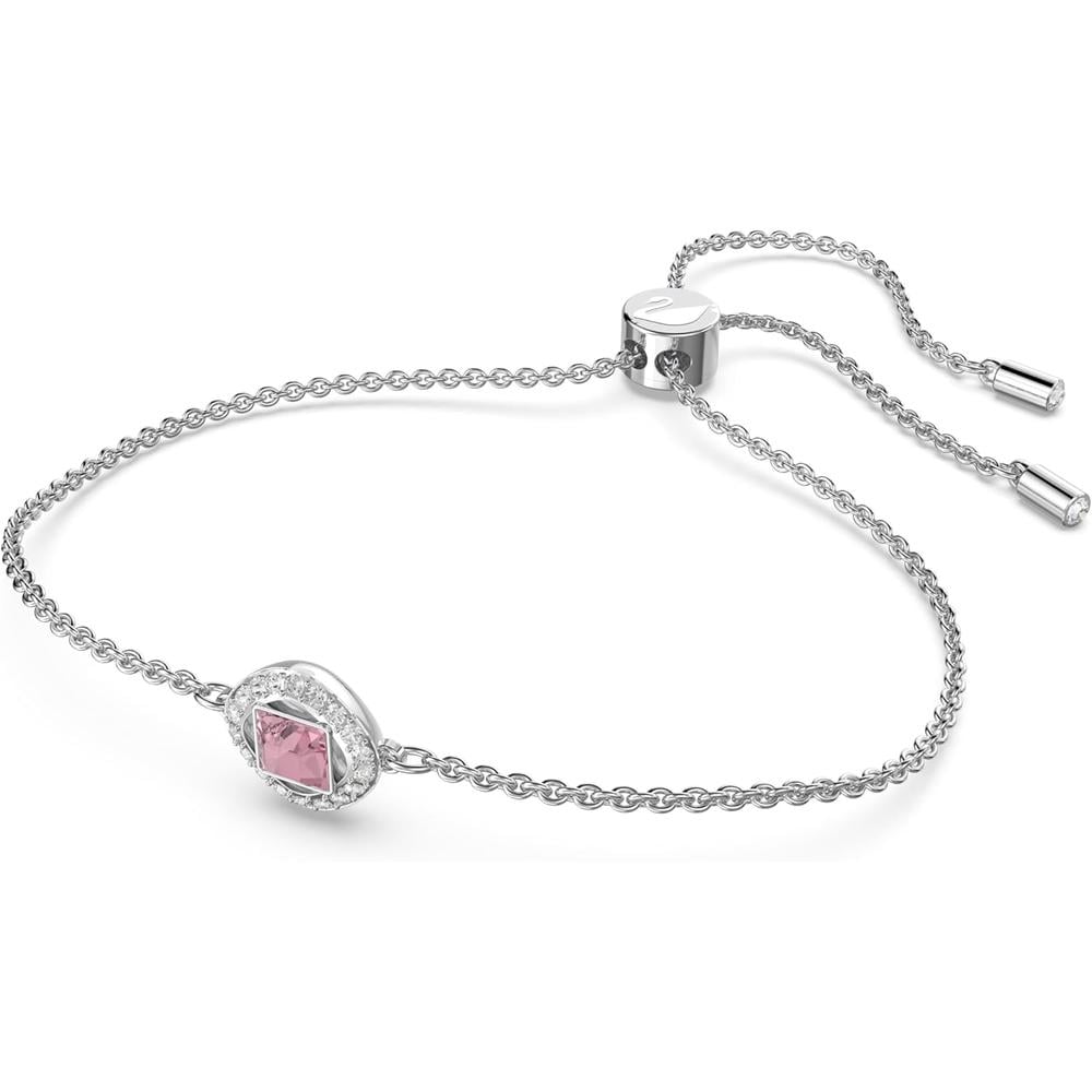 SWAROVSKI PULSERA CUADRADA ANGELIC SQUARE RODIO | ROSA - 2