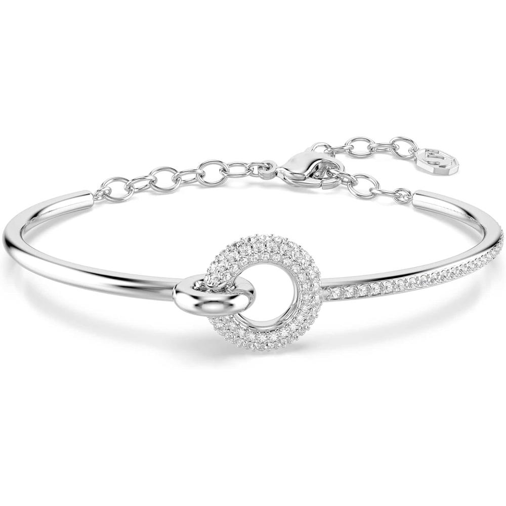SWAROVSKI PULSERA BANGLE PAVÉ DEXTERA RODIO | PLATEADO - 1