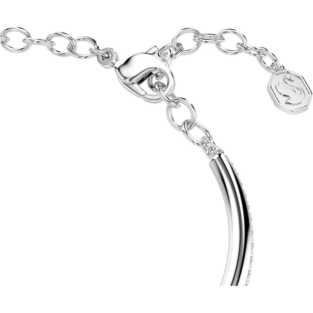 SWAROVSKI PULSERA BANGLE PAVÉ DEXTERA RODIO | PLATEADO - 3