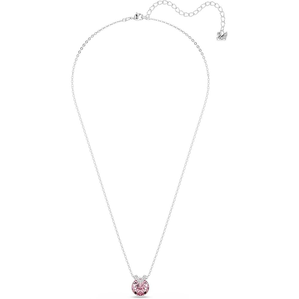 SWAROVSKI COLLAR PENDIENTE CRISTAL ROSA RODIO | ROSA OSCURO - 2