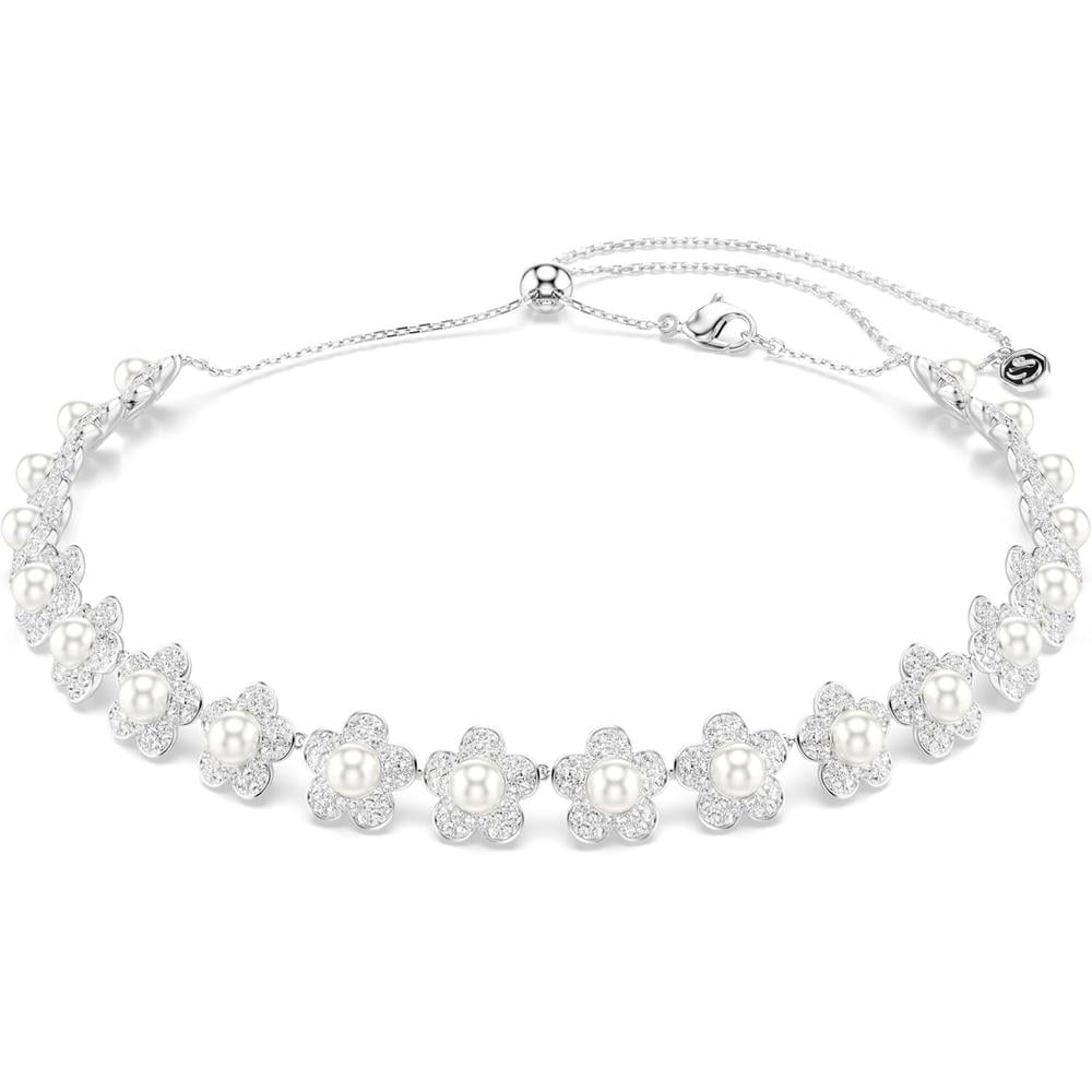 SWAROVSKI X ARIANA GRANDE COLLAR FLORES PERLAS | TRANSPARENTE - 1