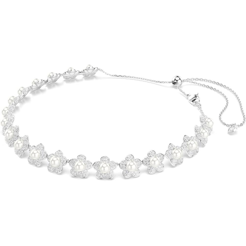 SWAROVSKI X ARIANA GRANDE COLLAR FLORES PERLAS | TRANSPARENTE - 2