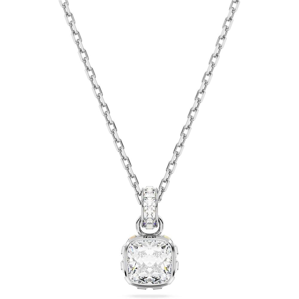 SWAROVSKI COLLAR BIRTHSTONE ABRIL RODIO | PLATEADO - 1
