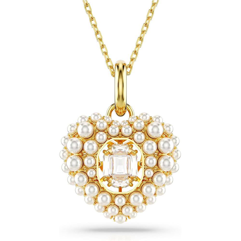 SWAROVSKI COLLAR PENDIENTE CORAZÓN IDYLLIA ORO | ORO - 1