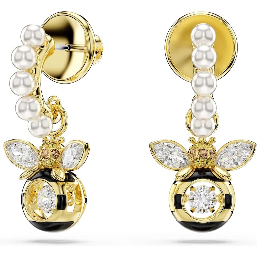 SWAROVSKI ARETES COLGANTES IDYLLIA | DORADO - 1