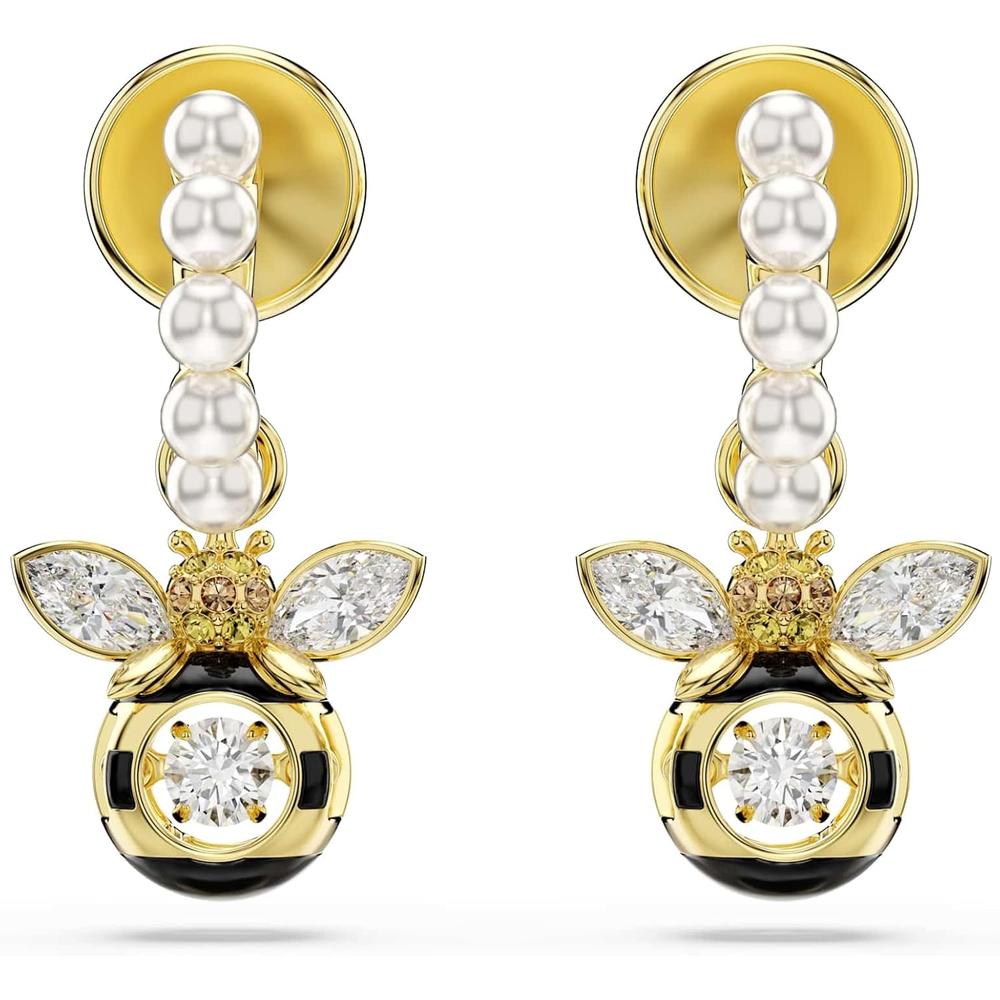 SWAROVSKI ARETES COLGANTES IDYLLIA | DORADO - 2