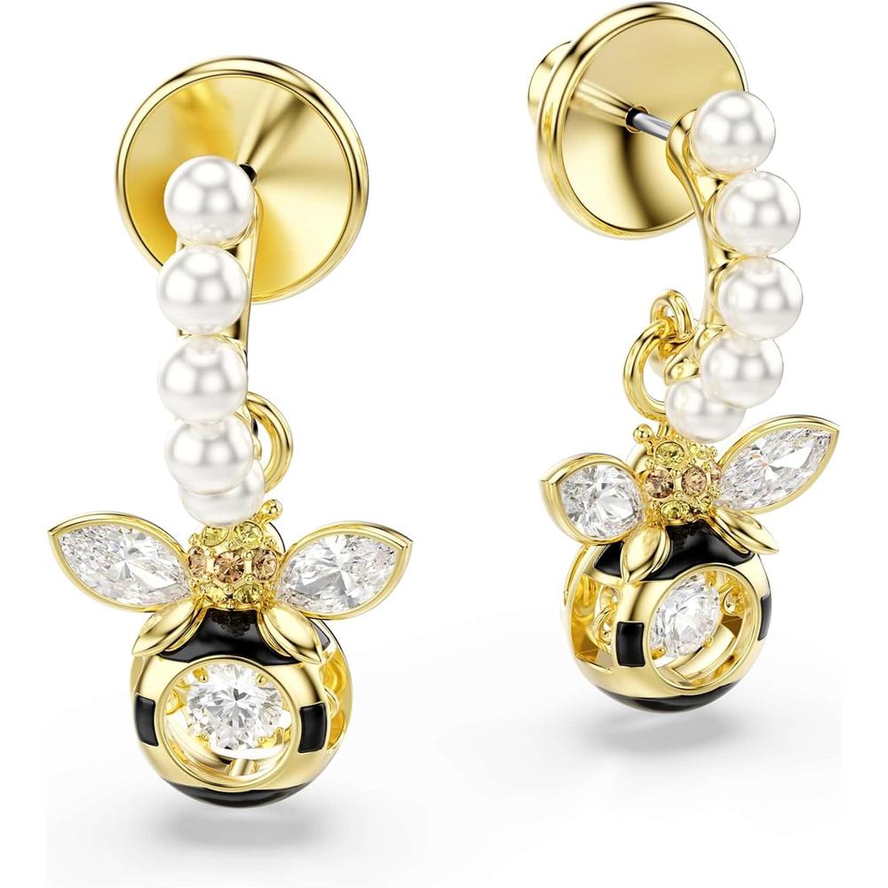 SWAROVSKI ARETES COLGANTES IDYLLIA | DORADO - 3