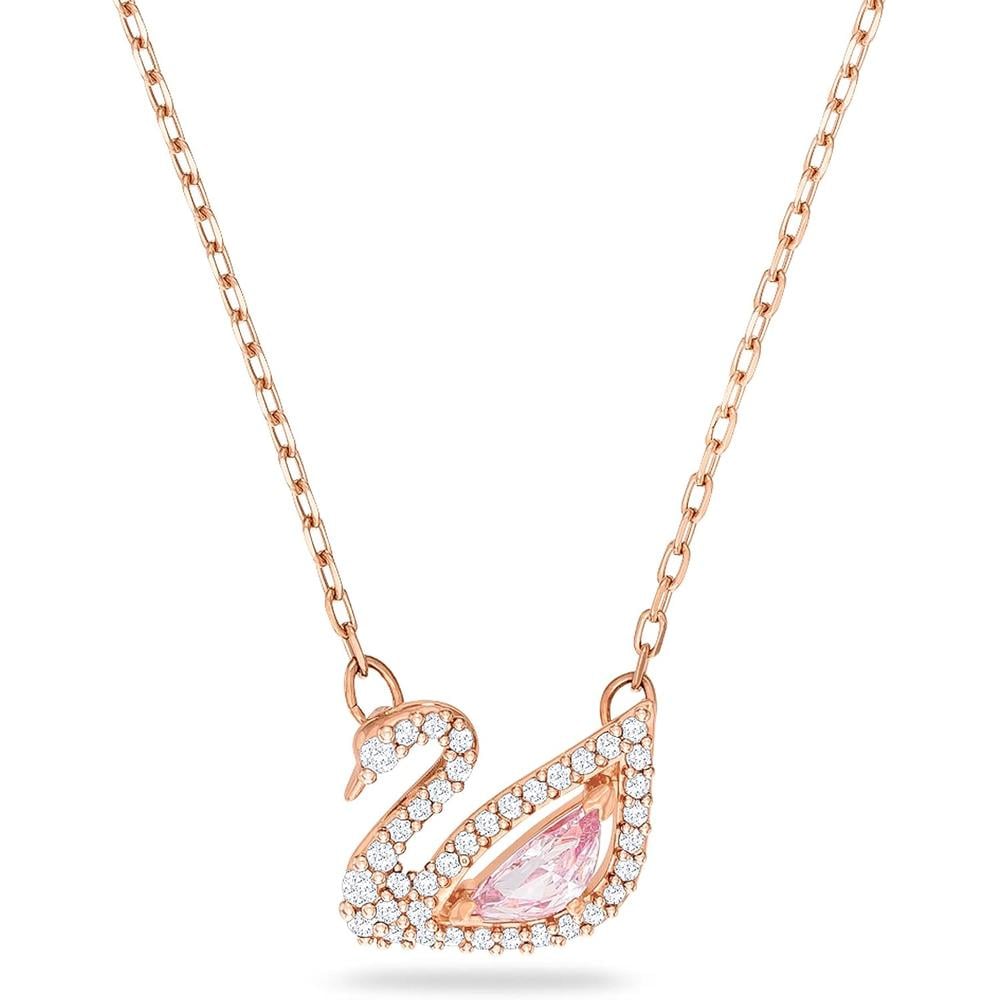 SWAROVSKI COLLAR CON PENDIENTE SWAN ORO ROSA | ORO ROSA - 1