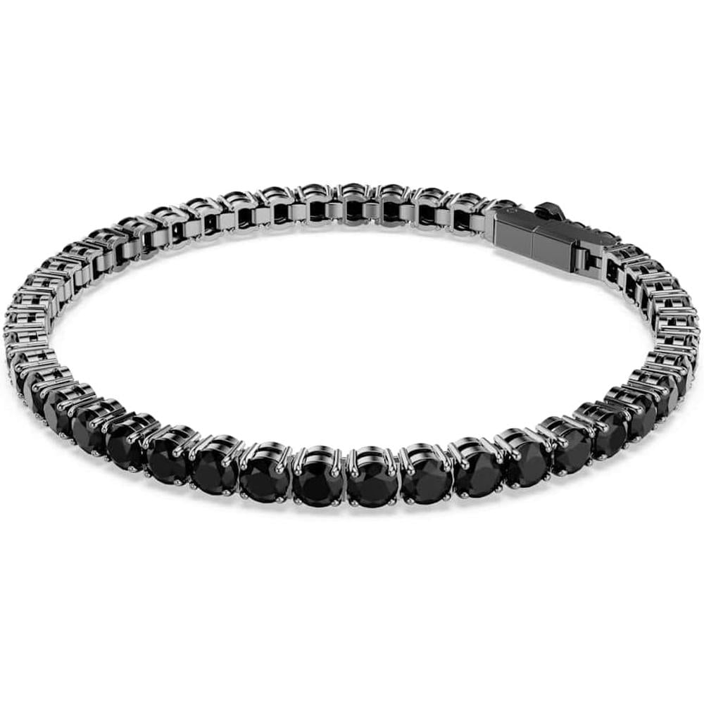 SWAROVSKI PULSERA TENNIS MATRIX RUTENIO EXTRA LARGE | NEGRO - 2