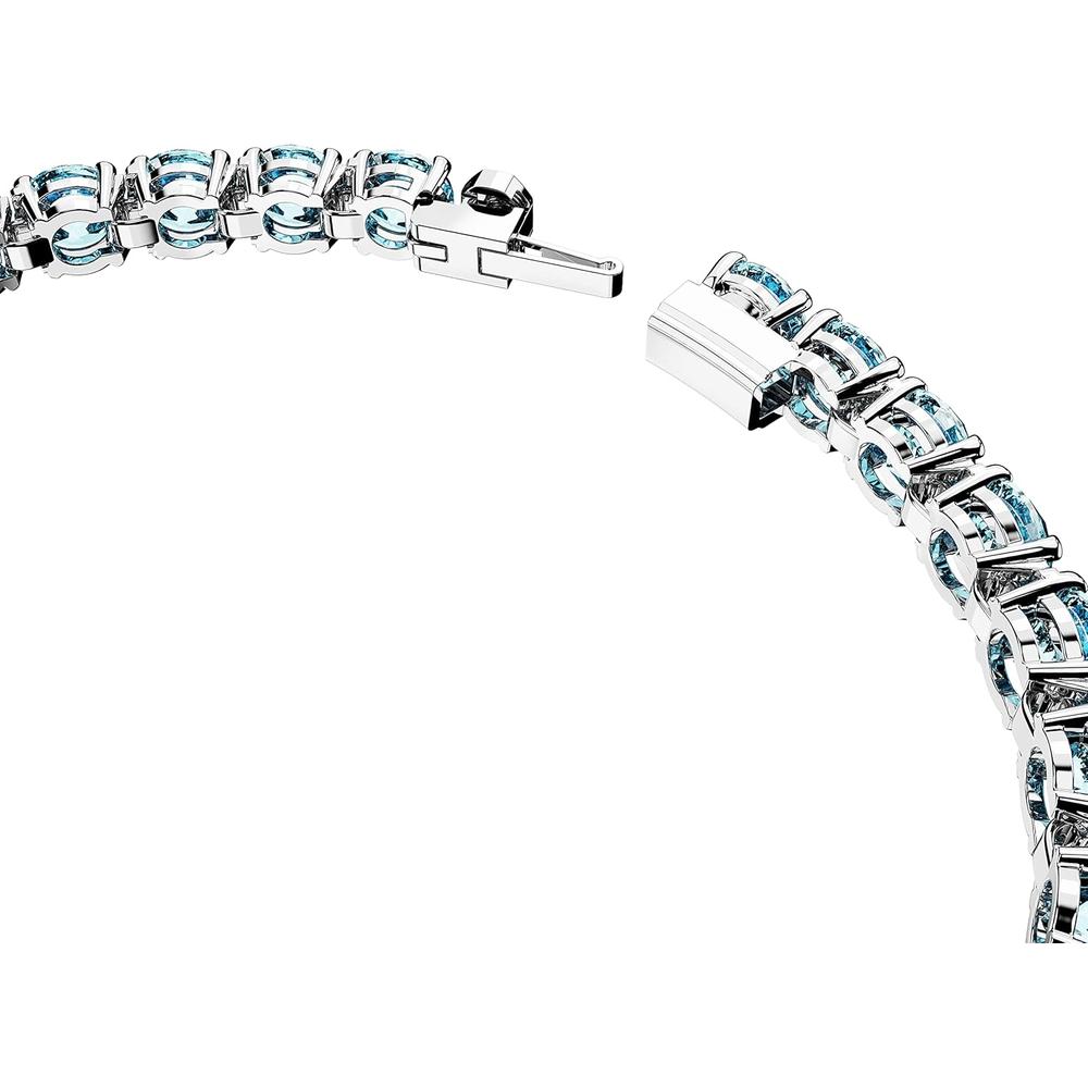 SWAROVSKI PULSERA TENNIS MATRIX RODIO MEDIUM | AZUL - 3