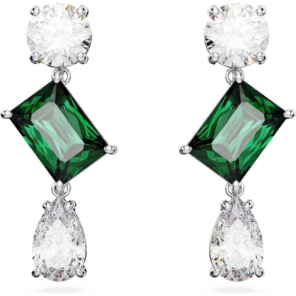 SWAROVSKI ARETES COLGANTES MIXTO MESMERA RODIO | VERDE - 1