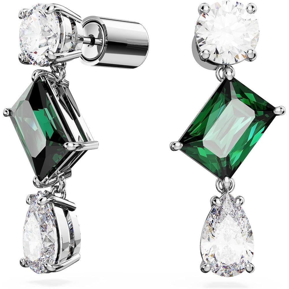 SWAROVSKI ARETES COLGANTES MIXTO MESMERA RODIO | VERDE - 2
