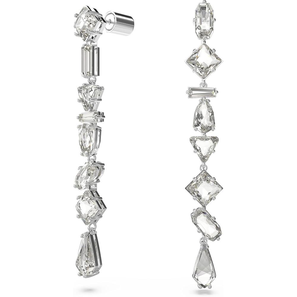 SWAROVSKI ARETES COLGANTES LARGOS MIXTO MESMERA RODIO | TRANSPARENTE - 2