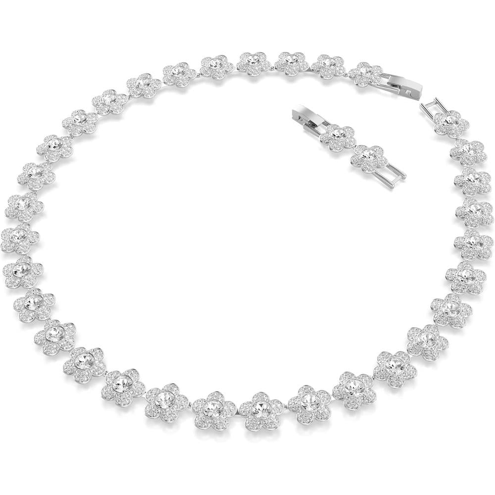 SWAROVSKI X ARIANA GRANDE COLLAR FLORES RODIO | TRANSPARENTE - 2