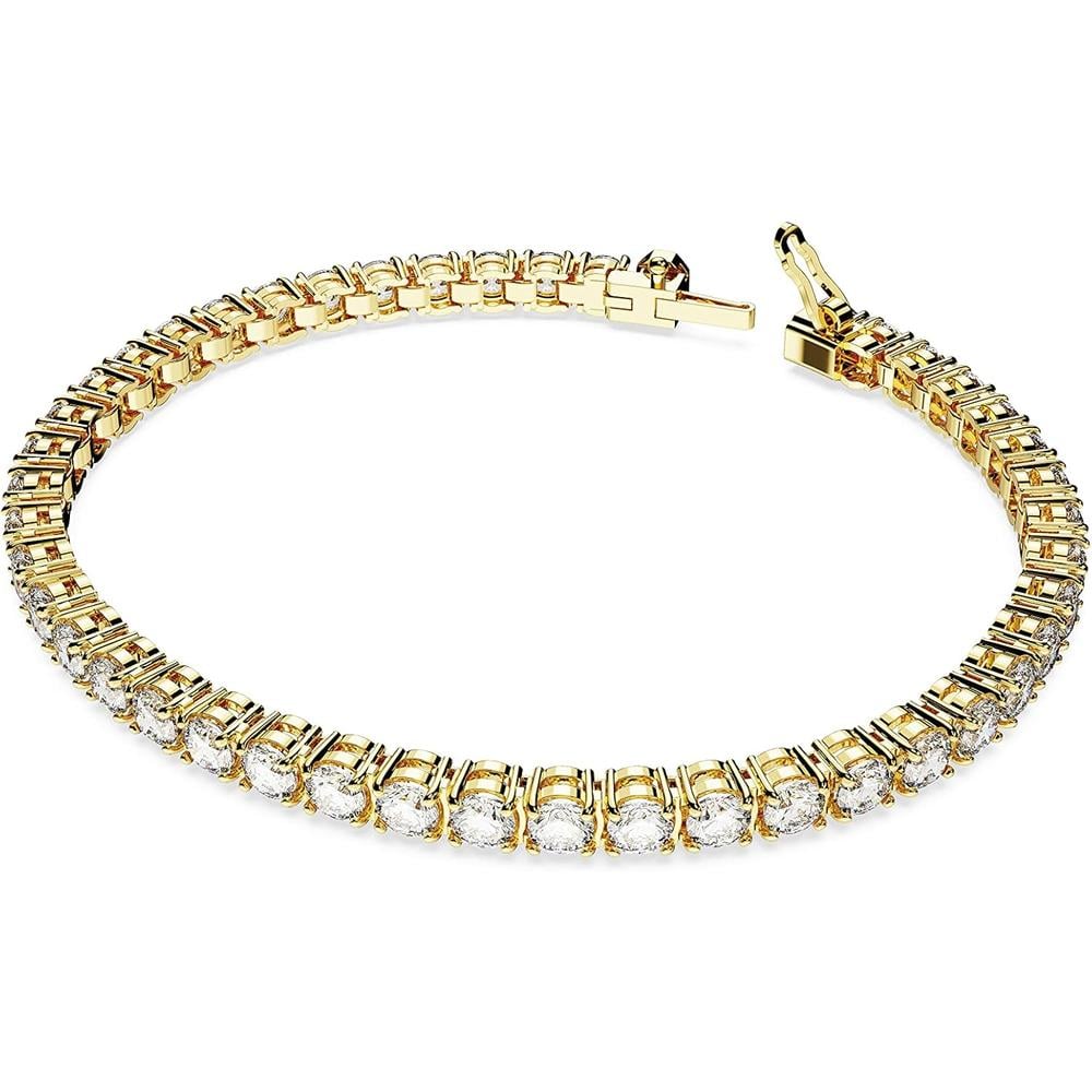 SWAROVSKI PULSERA TENNIS MATRIX ORO SMALL | DORADO - 2