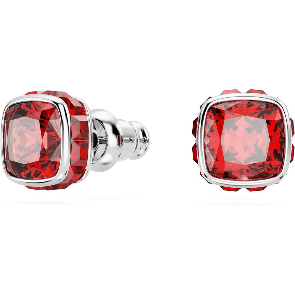 SWAROVSKI ARETES STUD CUADRADO BIRTHSTONE JULIO RODIO | ROJO - 2
