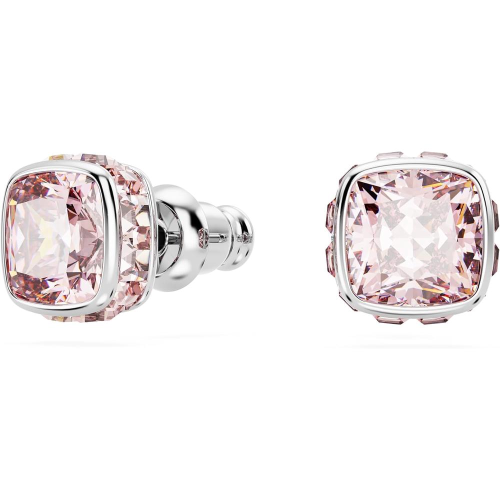 SWAROVSKI ARETES STUD CUADRADO BIRTHSTONE JUNIO RODIO | ROSA - 2