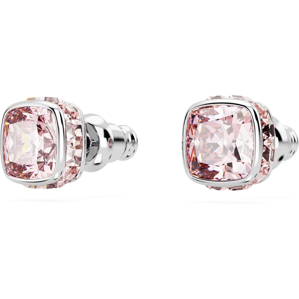 SWAROVSKI ARETES STUD CUADRADO BIRTHSTONE JUNIO RODIO | ROSA - 3
