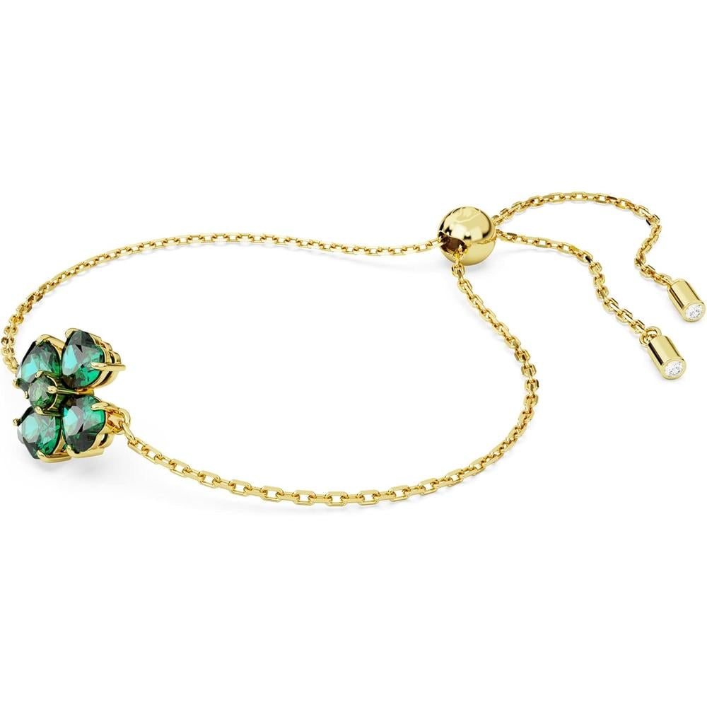 SWAROVSKI PULSERA TREBOL IDYLLIA ORO | VERDE/DORADO - 2