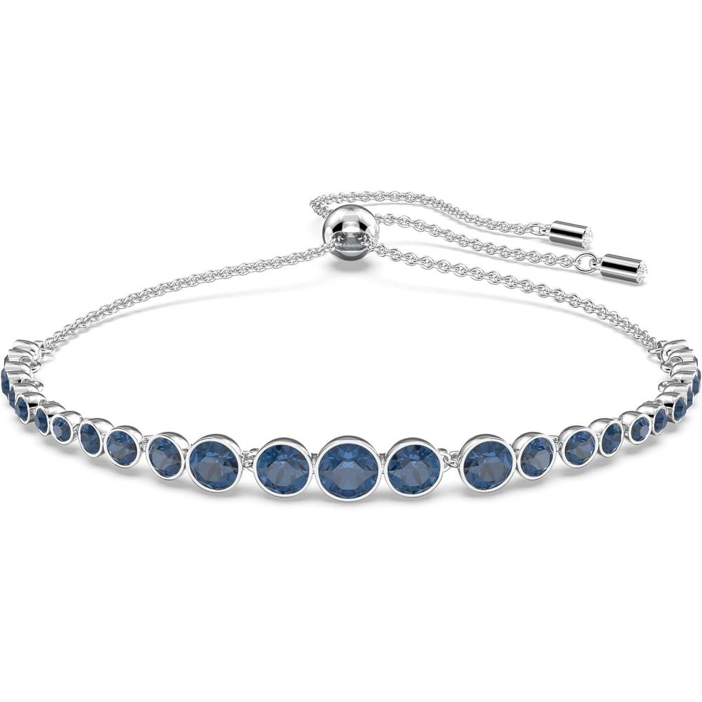 SWAROVSKI PULSERA TENNIS IMBER RODIO | AZUL/PLATEADO - 1