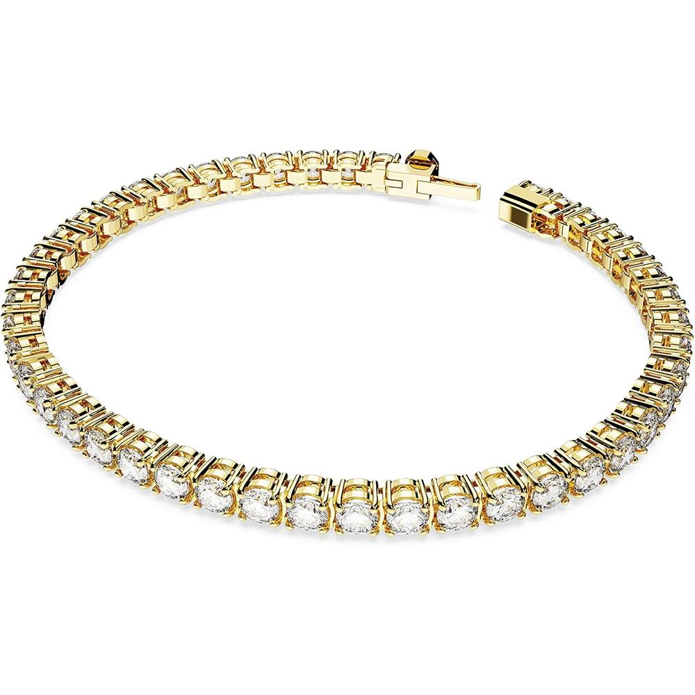SWAROVSKI PULSERA TENNIS MATRIX ORO MEDIUM | DORADO - 2