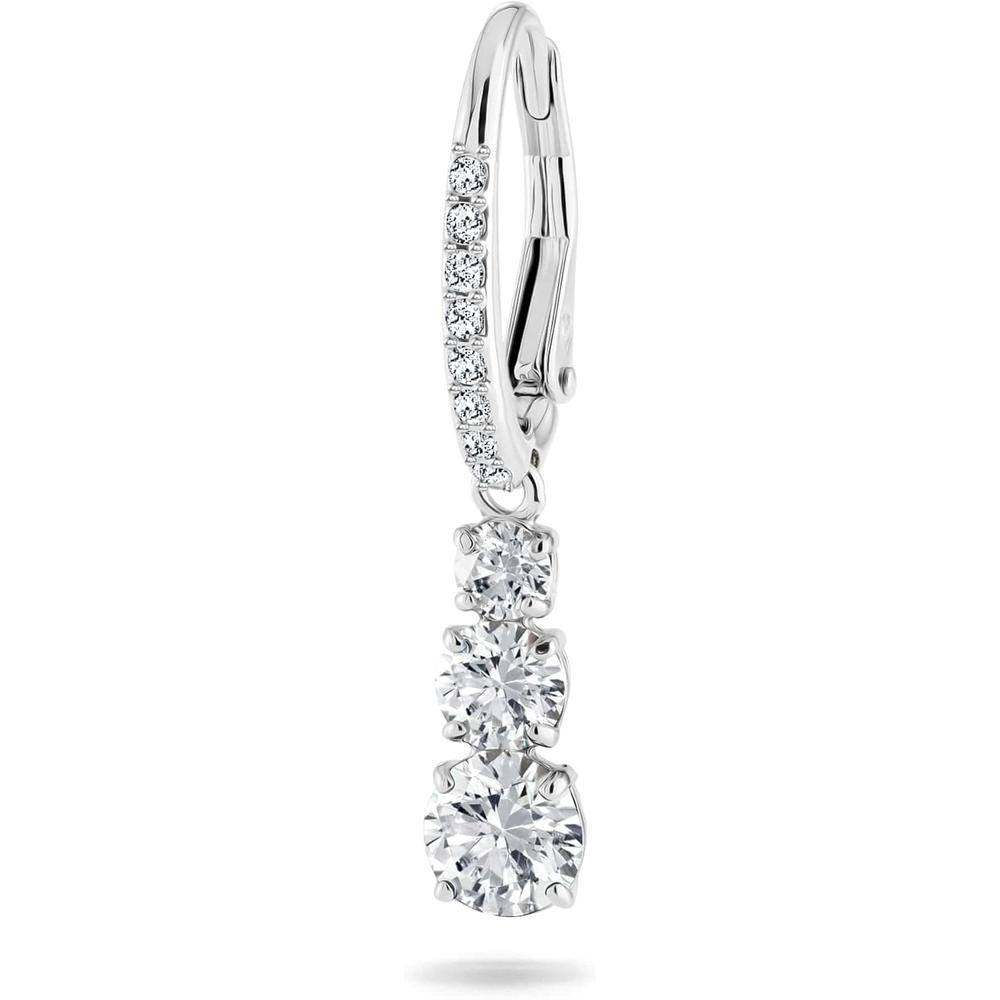 SWAROVSKI ARETES DROP TRILOGY STILLA ATTRACT RODIO | PLATEADO - 3