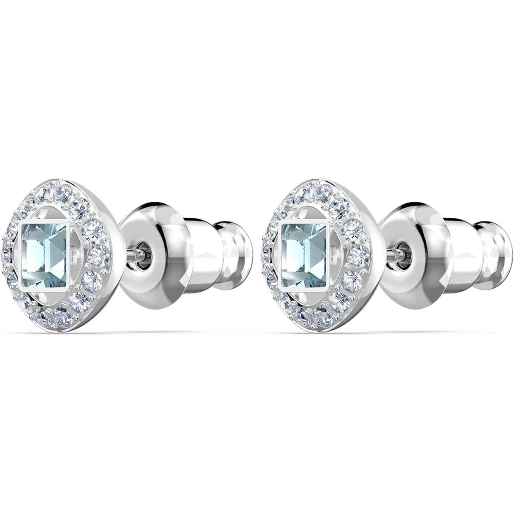 SWAROVSKI ARETES STUD CUADRADO ANGELIC SQUARE RODIO | AGUA - 3
