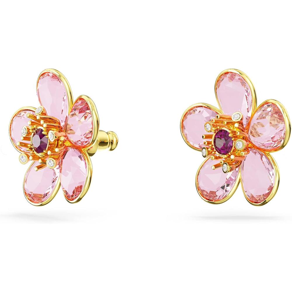 SWAROVSKI ARETES STUD FLOR IDYLLIA ORO | ROSA - 3