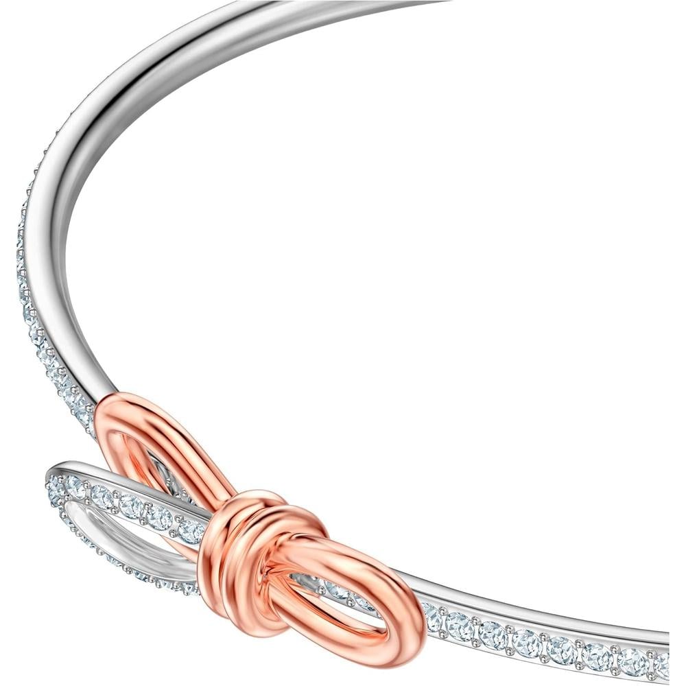 SWAROVSKI PULSERA BANGLE BOW LIFELONG MIXTO ORO ROSA Y RODIO | PLATA - 2