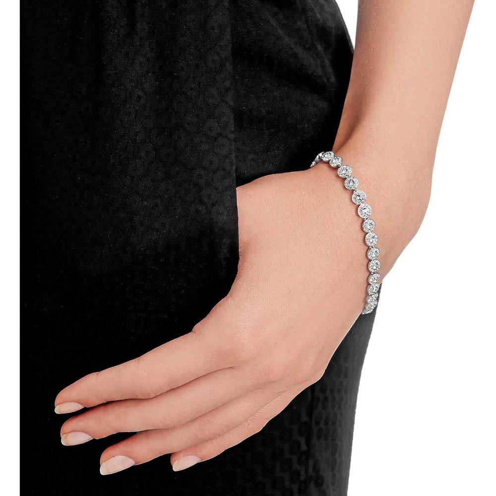 SWAROVSKI PULSERA TENNIS UNA ANGELIC RODIO | PLATEADO - 2