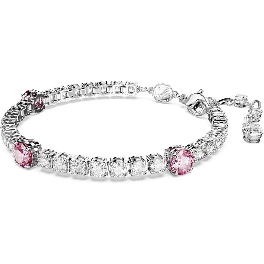 SWAROVSKI PULSERA TENNIS MATRIX RODIO | ROSA - 2