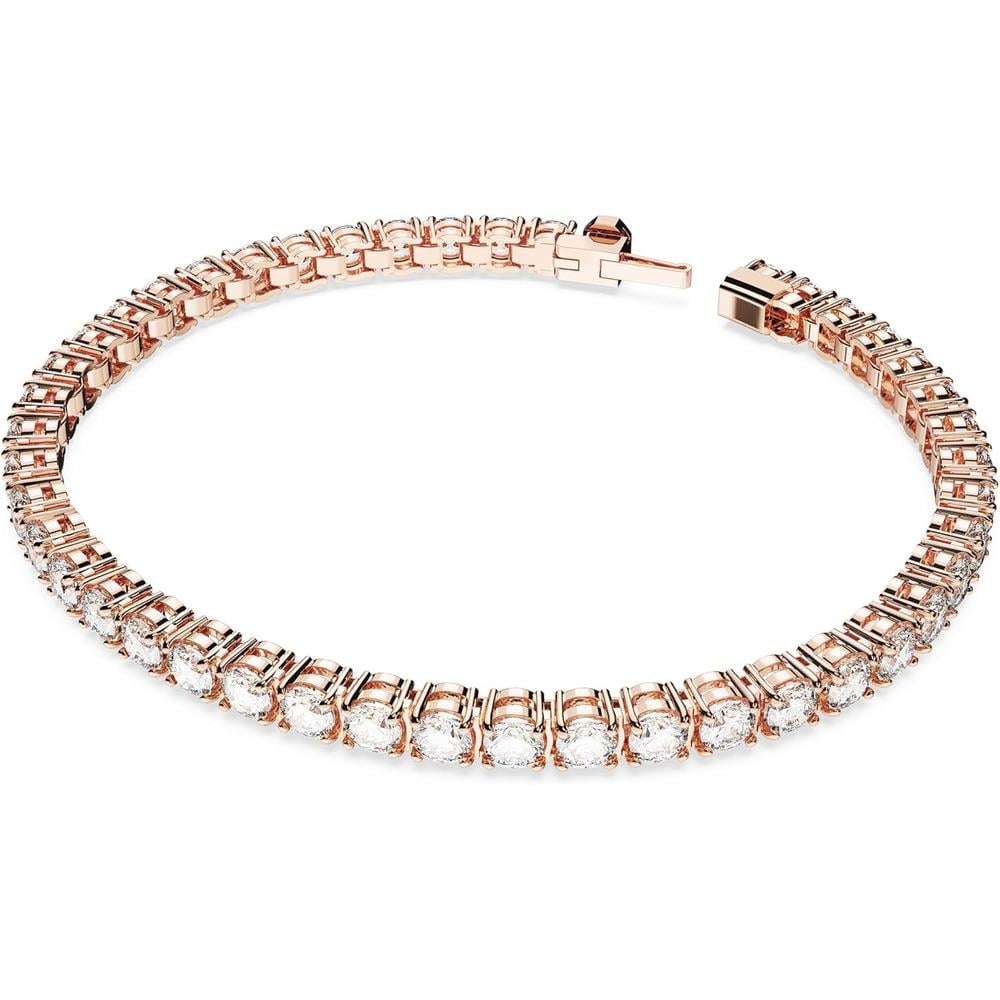 SWAROVSKI PULSERA TENNIS MATRIX ORO ROSA LARGE | ORO ROSA - 2