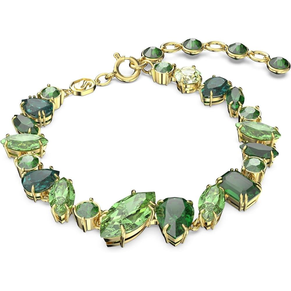 SWAROVSKI PULSERA CRISTALES MIXTOS GEMA ORO | VERDE - 1