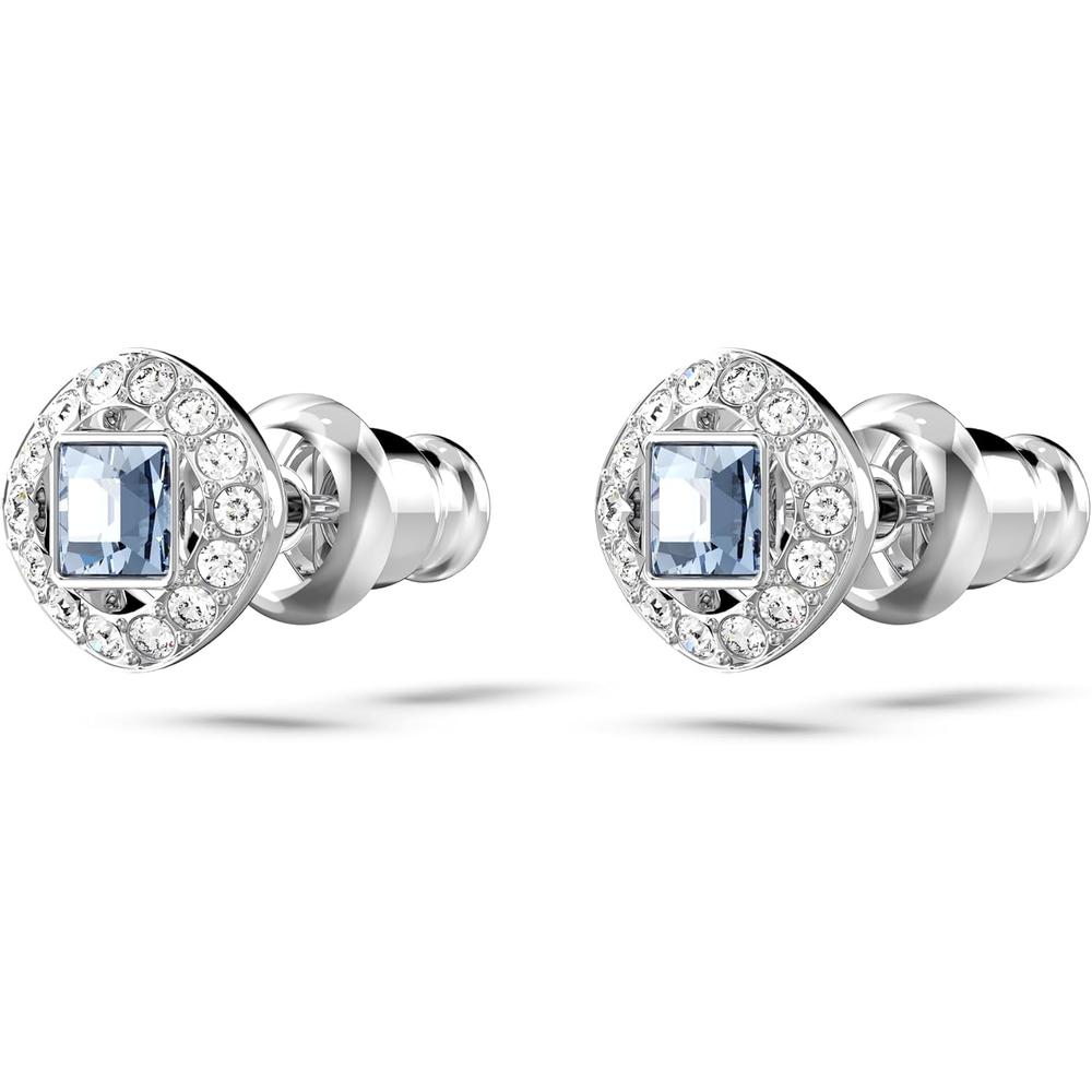 SWAROVSKI ARETES STUD CUADRADO UNA ANGELIC RODIO | AZUL OSCURO - 3