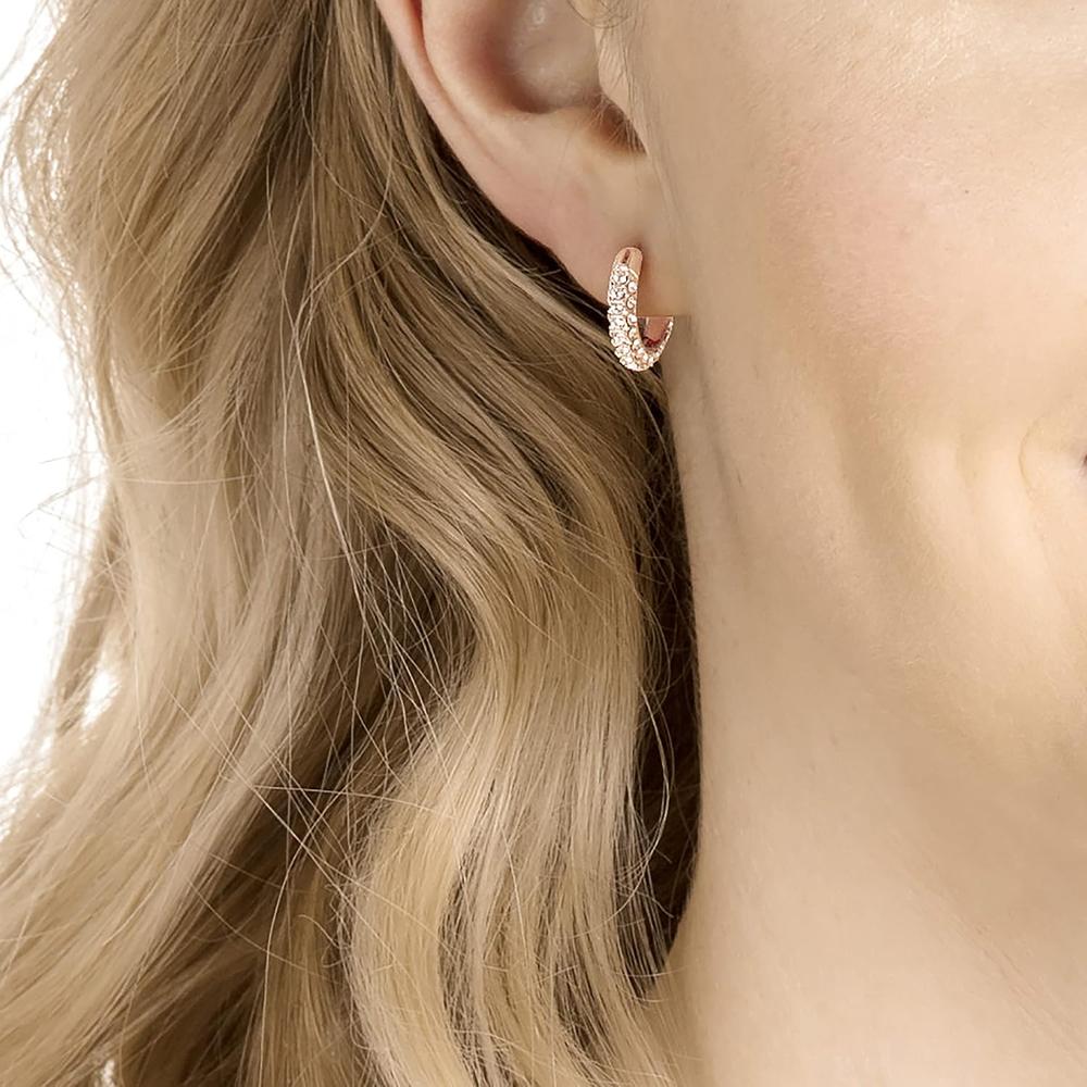 SWAROVSKI ARETES HOOP STONE ORO ROSA | ORO ROSA - 3