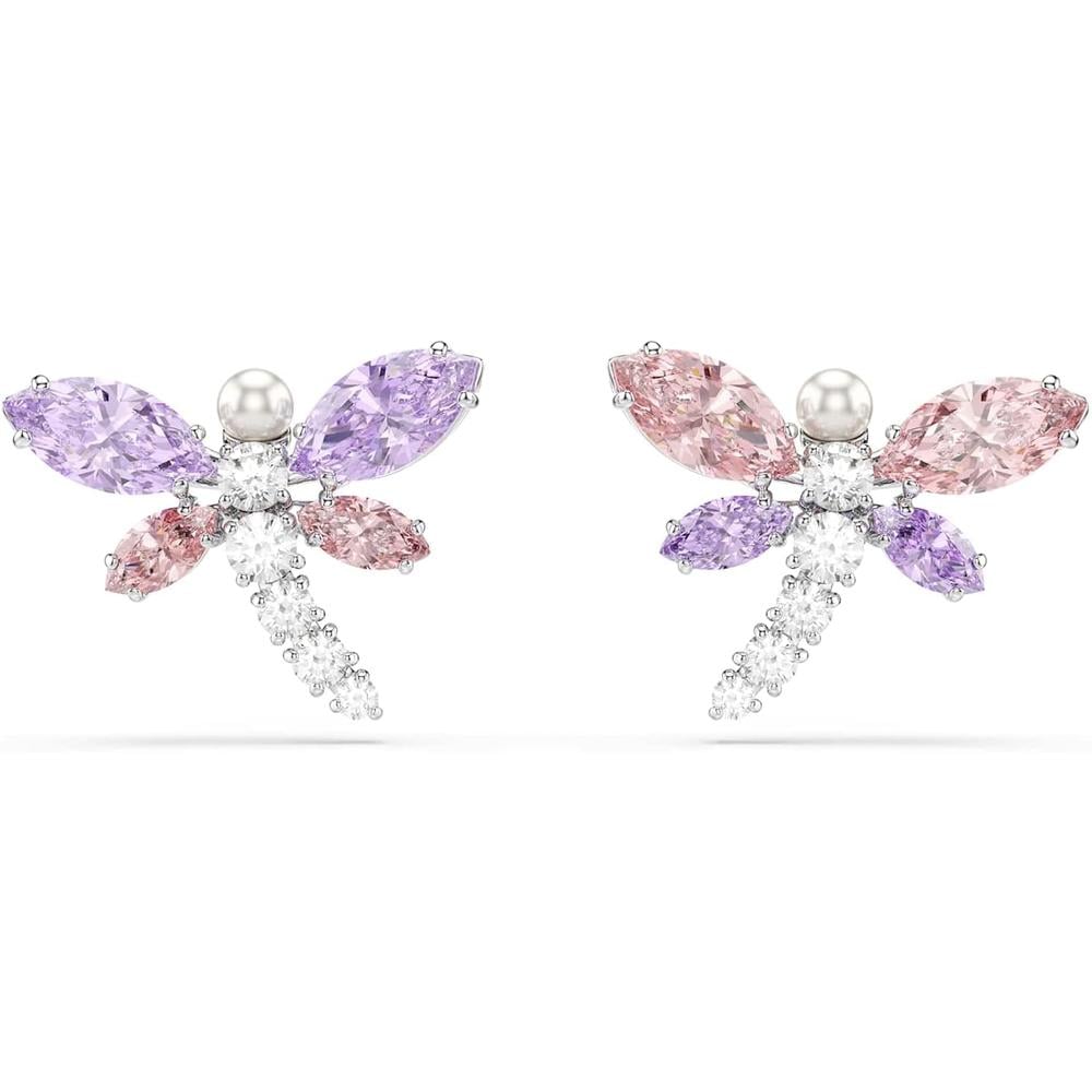 SWAROVSKI X ARIANA GRANDE ARETES ESTUDIO LIBÉLULA RODIO | MULTICOLOR - 1