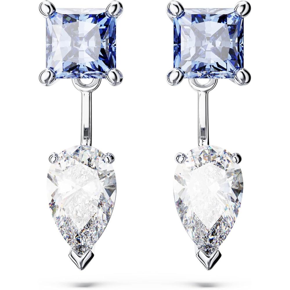 SWAROVSKI ARETES COLGANTES MIXTO MESMERA RODIO | PLATEADO/AZUL - 2