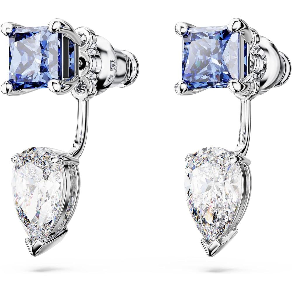 SWAROVSKI ARETES COLGANTES MIXTO MESMERA RODIO | PLATEADO/AZUL - 3