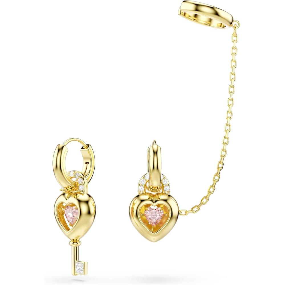 SWAROVSKI ARETES COLGANTES IDYLLIA | ROSADO / DORADO - 1