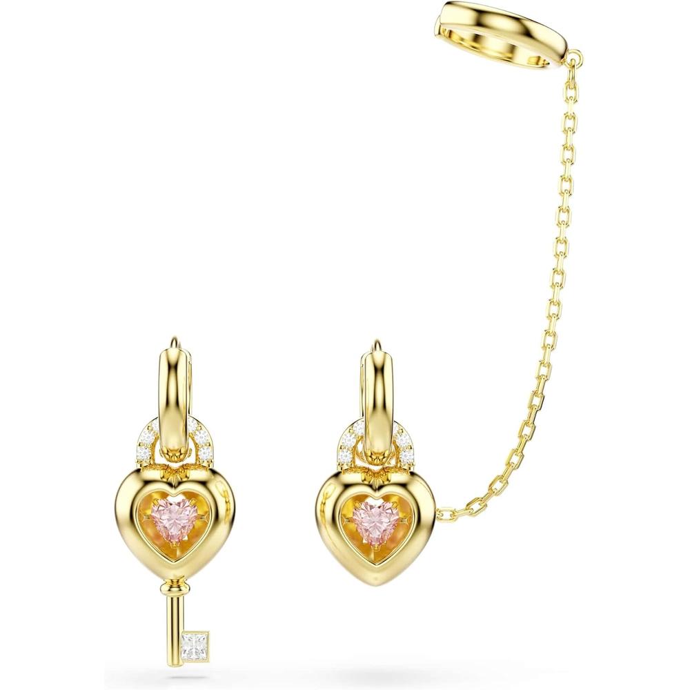 SWAROVSKI ARETES COLGANTES IDYLLIA | ROSADO / DORADO - 2