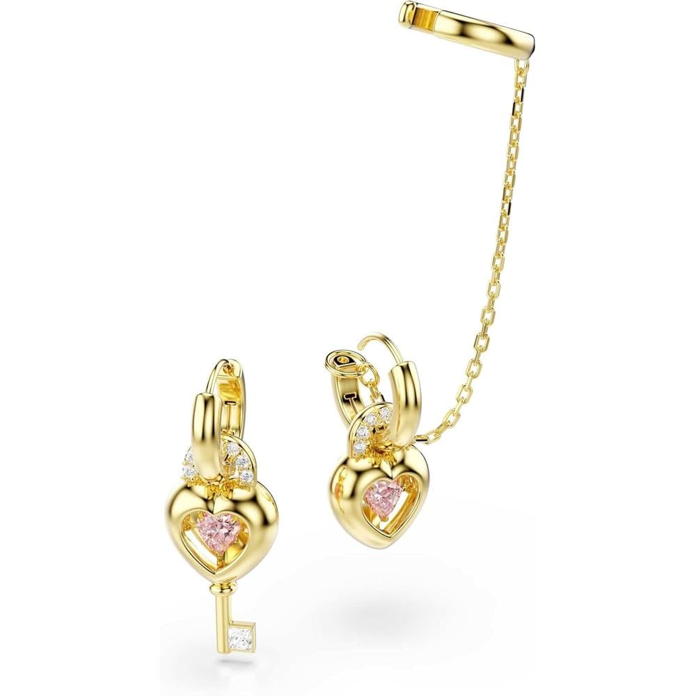 SWAROVSKI ARETES COLGANTES IDYLLIA | ROSADO / DORADO - 3