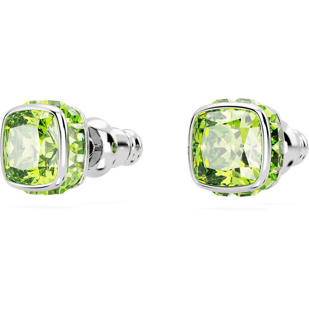 SWAROVSKI ARETES STUD CUADRADO BIRTHSTONE AGOSTO RODIO | VERDE - 3
