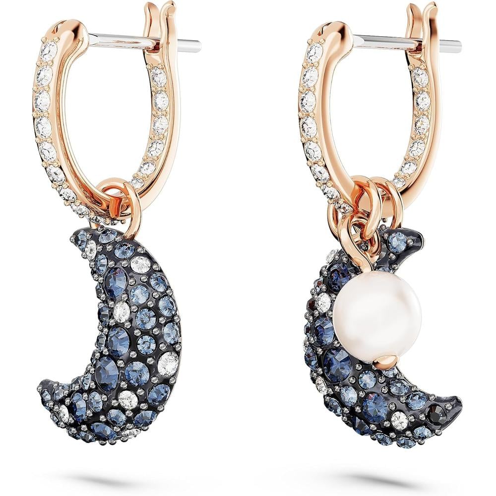 SWAROVSKI ARETES COLGANTES LUNA SUBLIMA ORO ROSA | ORO ROSA/OSCURO - 3