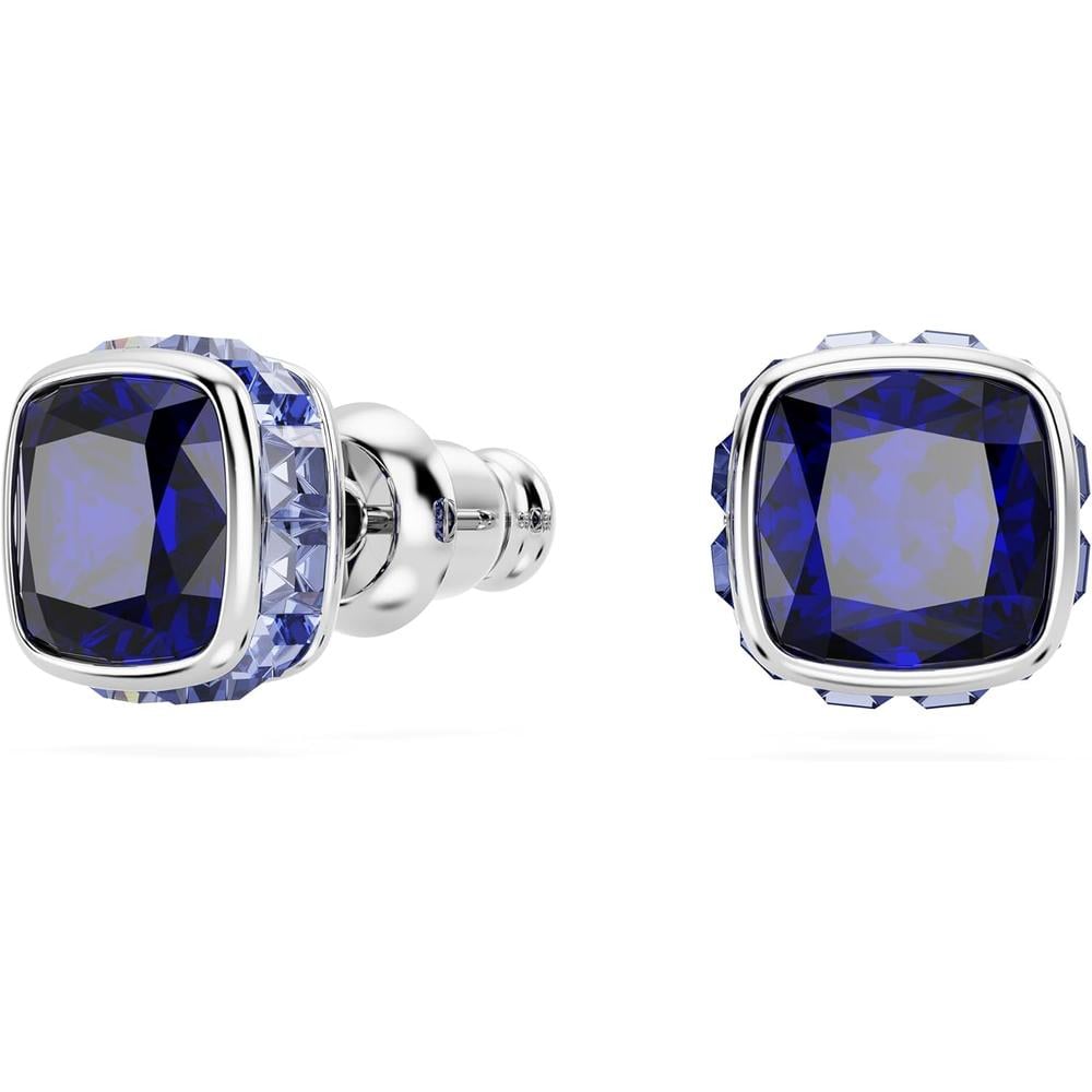 SWAROVSKI ARETES STUD CUADRADO BIRTHSTONE SEPTIEMBRE RODIO | AZUL - 2