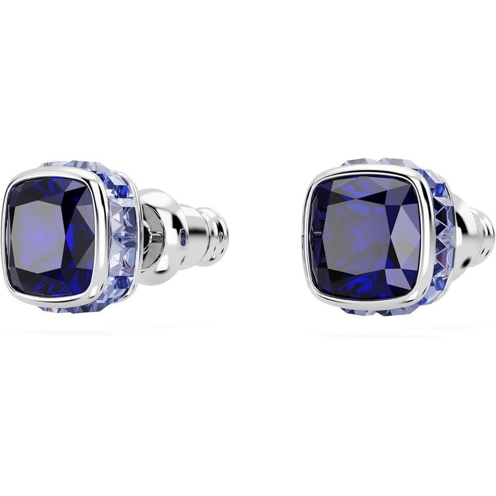 SWAROVSKI ARETES STUD CUADRADO BIRTHSTONE SEPTIEMBRE RODIO | AZUL - 3