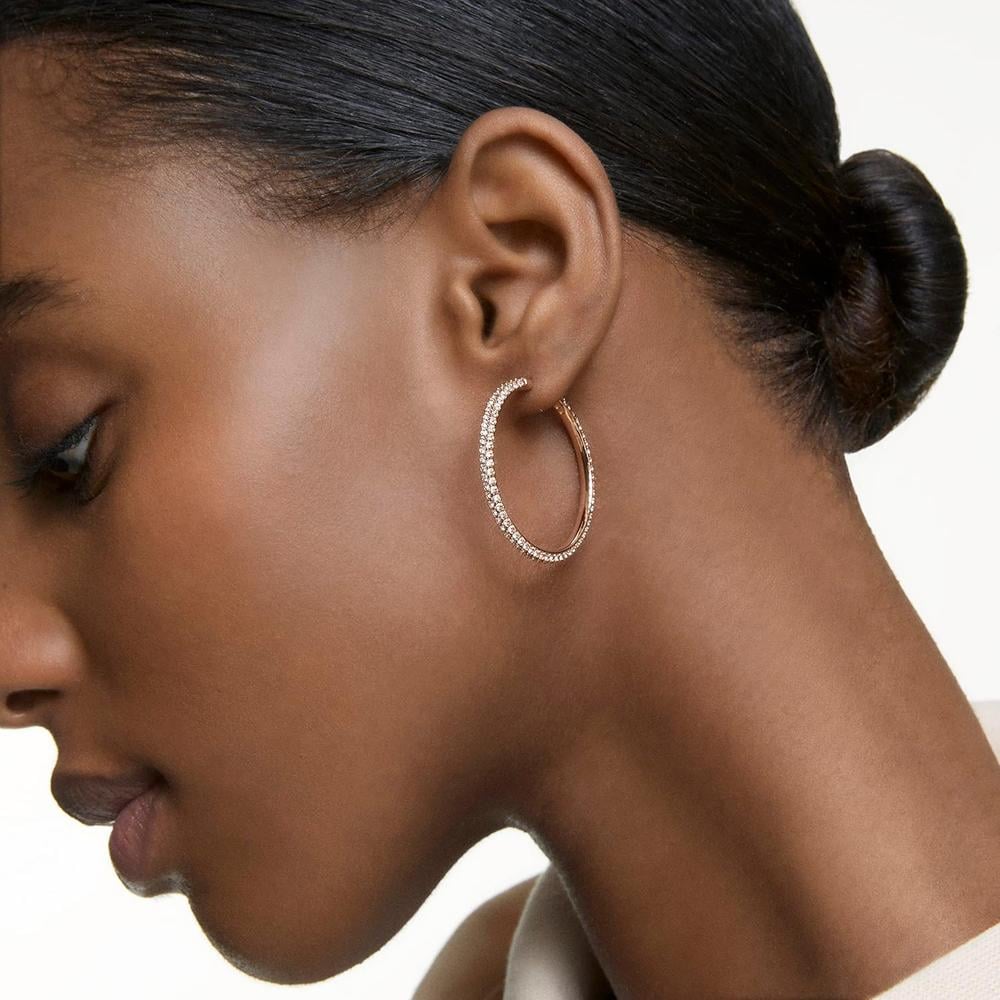SWAROVSKI ARETES HOOP DEXTERA ORO ROSA | ORO ROSA - 3