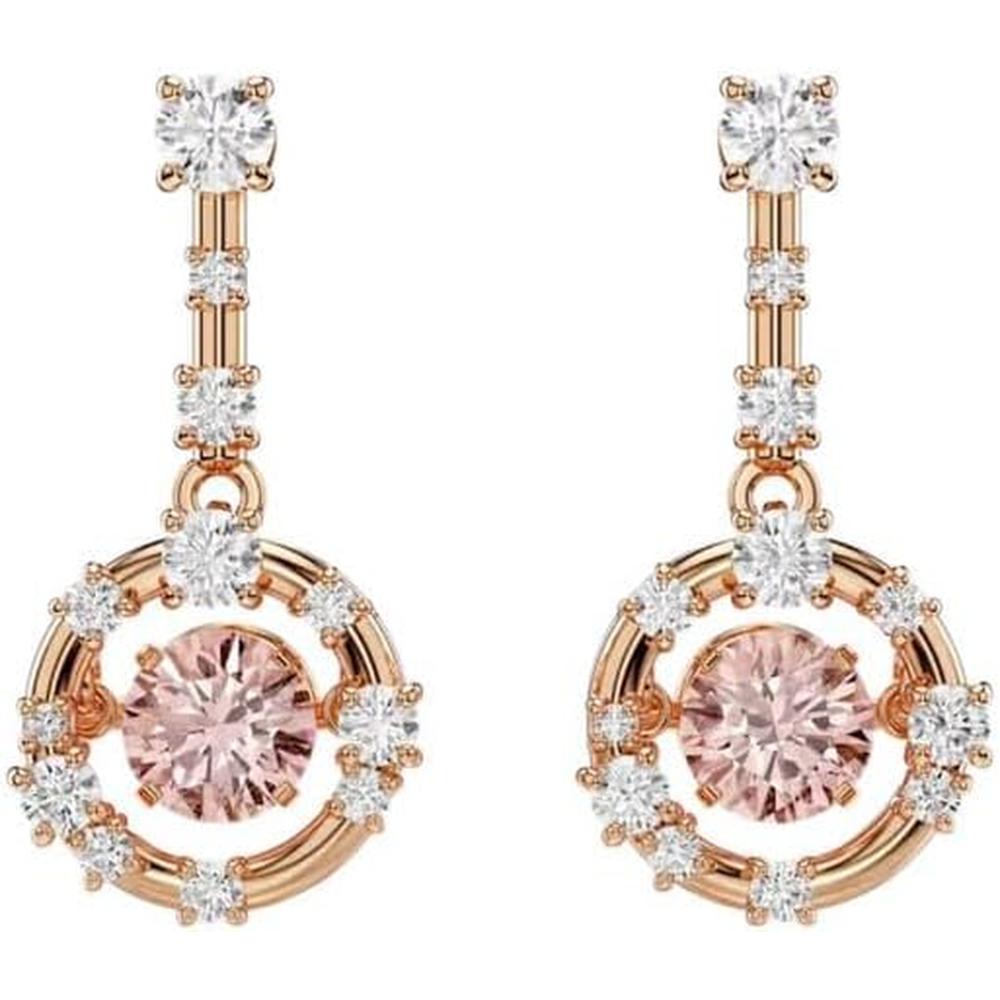 SWAROVSKI ARETES DROP CONSTELLA | ROSADO / DORADO - 1