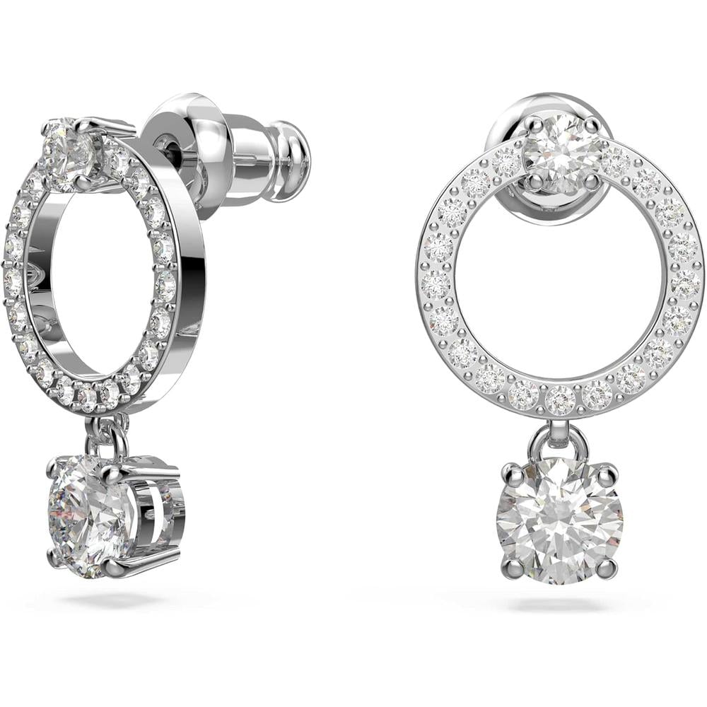 SWAROVSKI ARETES STUD CÍRCULO ATTRACT RODIO | PLATEADO - 2